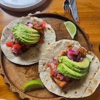 Jackfruit carnitas at Fork & Vine Social in Decatur