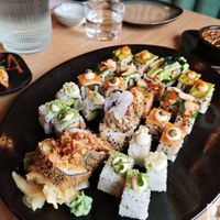 full of makis at Bloom Sushi Marais in Paris