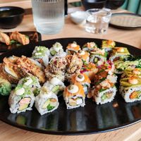 A great plate of sushi creation at Bloom Sushi Marais in Paris