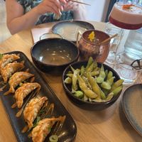First part of the tasting menu and two lovely mocktails.  at Bloom Sushi Marais in Paris
