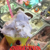 Small size coconut flavor. Delicious! at Frozen Cafe in Houston