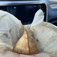 Samosa   at Sweet Peaces in Flint