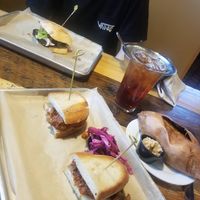 Vegan pulled pork on a different bread (og wasn't vegan) at Public House in Monroe