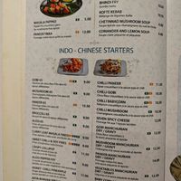 Menu North Indians and Chinese at NK Arya Bhavan - South Indian Pure Vegetarian Restaurant Brussels in Brussels