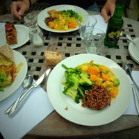 Gluten free meal at Vaults and Garden in Oxford