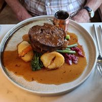 Seitan 'beef' at Ffarm Hall in Abergele