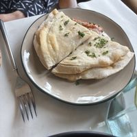 Welsh rarebit paratha   at Ffarm Hall in Abergele