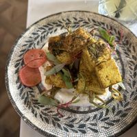 Tofu shish taouk  at Ffarm Hall in Abergele