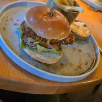 Burger at Ffarm Hall in Abergele