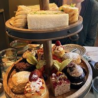 The high tea  at Ffarm Hall in Abergele