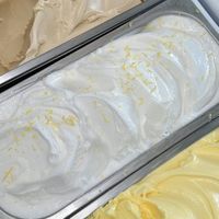 Lemon sorbet  at Yaza Gelato in Devonport