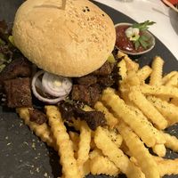 Außergewöhnliches von der gestrigen Tageskarte: Gyrosburger 😁  at V-Bandits in Ludwigsburg