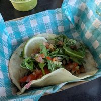 Vegan taco with mushrooms at Loco Bites in Airlie Beach