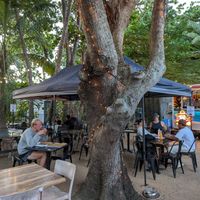 Sitting area at Loco Bites in Airlie Beach