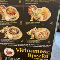 Menu with vegan options  at Vietnamese Special Restaurant in Abu Dhabi