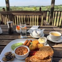Vegan brunch   at Glebe Farm Shop & Tea Room in Kettering