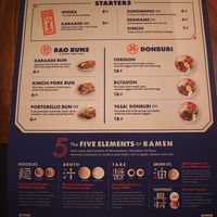 Menu at Umamido Ramen & Sushi Bourse in Brussels