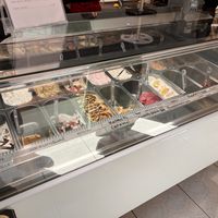 Selection of gelatos  at Gelateria dei Greci in Rodos
