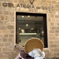 Helado vegano de chocolate y coco  at Gelateria dei Greci in Rodos