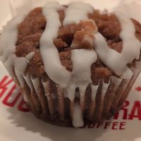 Vegan coffee cake muffin at The Kookaburra Coffee in St Augustine