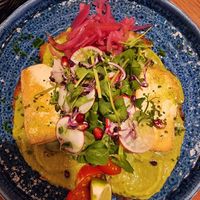 Avocado toast w/ tofu at Nicaragua Grande Cafe Brunch Budapest in Budapest