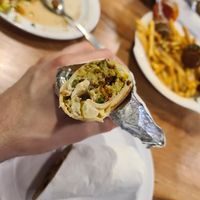 Falafel wrap at Yalla Habibi in San Diego