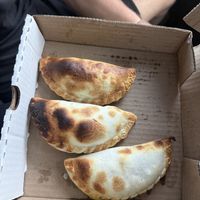 order the vegan spanakopita, chickn, curry, ratatouille empanadas   at Willy's Empanada House in Sedona