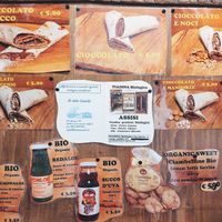Menu at Piadina Biologica in Assisi
