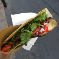 Vegan Piadina at Piadina Biologica in Assisi
