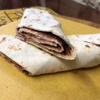 Vegan sweet Piadina at Piadina Biologica in Assisi