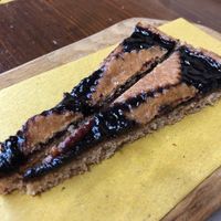 Vegan cake at Piadina Biologica in Assisi