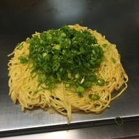Standard onion okonomiyaki. Very tasty  at Nagataya in Hiroshima