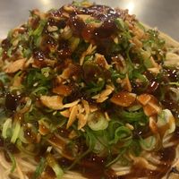 Okonomiyaki w sauce   at Nagataya in Hiroshima