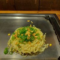 Plus two vegan sauces (spicy and less spicy) not shown here at Nagataya in Hiroshima