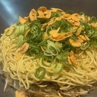 Vegan okonomiyaki rice cake   at Nagataya in Hiroshima