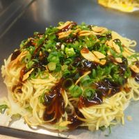 Vegan Okonomiyaki  at Nagataya in Hiroshima