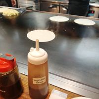 Making of okonomyaki
-you can wait and have a look how they prepare your meal at Nagataya in Hiroshima