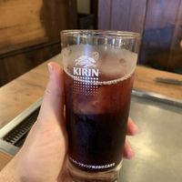 Cassis + Soda !  Delicious ! at Nagataya in Hiroshima