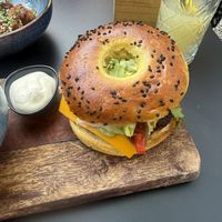 Beyond Burger was very tasty! Lots of sides to choose from!    at Tabi Loo Ixelles in Brussels