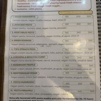 Pizza menu  at My Way Pizza -Healthy - Vegan & Restaurant in Hai Phong
