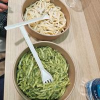 Trofie al pesto e spaghetti cacio e pepe at ZeroG - Gluten Free in Liguria