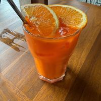 Carrot and orange juice  at Coóng Coffee and Music in Lao Cai