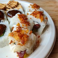 Perfect pepper popper  at Sushi Love in Portland