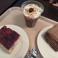 desserts (get them!) at Vega City in Budapest