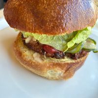 retro burger at Vega City in Budapest