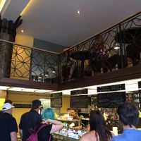 seating upstairs and down at Vega City in Budapest