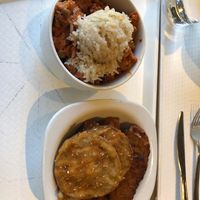 The breaded aubergine, carrot and seitan are a must if you go there and they have it. Tempeh tasted good but a bit on the dry side at Vega City in Budapest