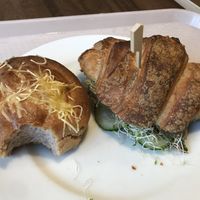 croissant sandwich (from 2019)  at Vega City in Budapest