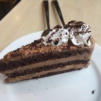 Toffee cake at Vega City in Budapest