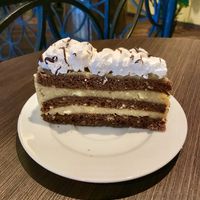 Chestnut cake at Vega City in Budapest